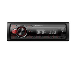Pioneer MVH-130DAB autorádio, červená