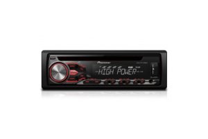 Pioneer DEH-4800FD autorádio, červená