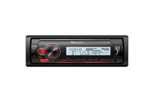 Pioneer MVH-MS410BT Bluetooth/USB autorádio do lodí, červená