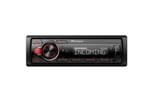 Pioneer MVH-330DAB autorádio, červená